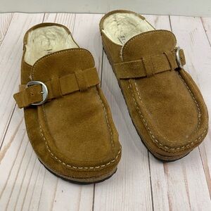 Birkenstock Buckley Shearling, Style#1018127, EU 39, Color Tea